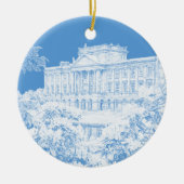 The Grounds at Pemberley (Blue & White) - Keramik Ornament (Vorne)