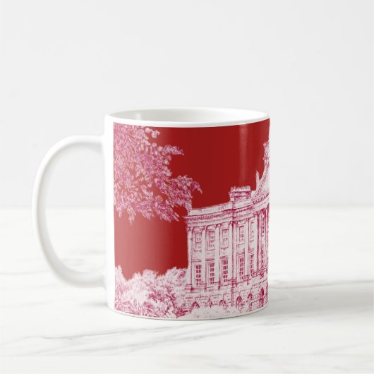 The Grounds at Pemberley (Red) - Coffee Tasse (Links)