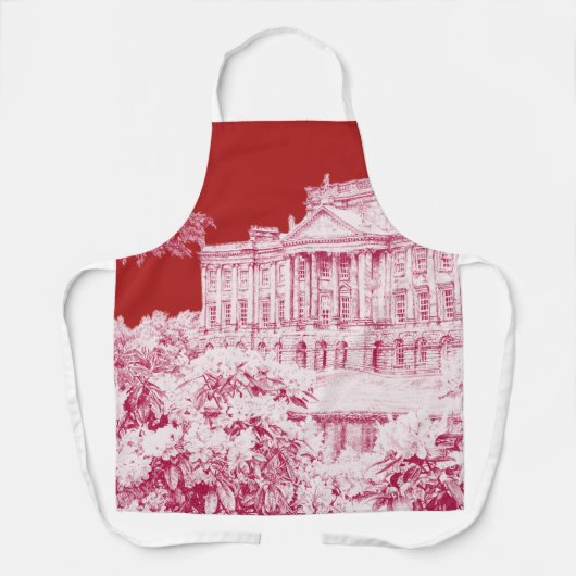 The Grounds at Pemberley (Red) - Schürze (Vorderseite)