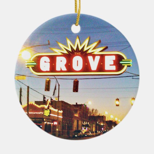 The Grove, St. Louis, Weihnachtsschmuck, Keramik Ornament (Vorne)