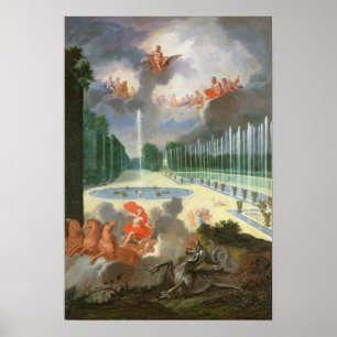 The Groves of Versailles. View of Dragon Pool Poster
