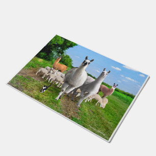 "The Guard Llamas"  Fußmatte