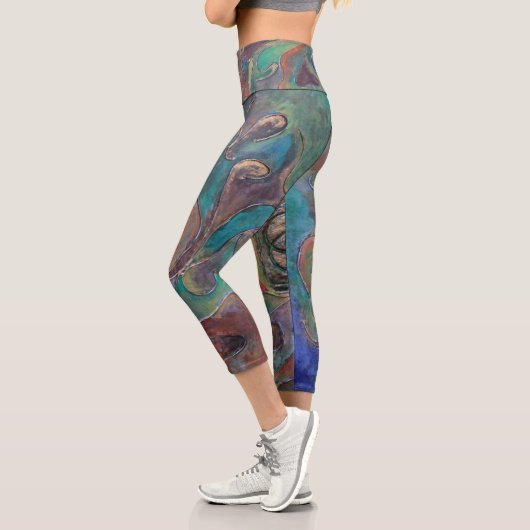 "The Guardian from Unseen" von Paul Buică Capri Leggings (Links)