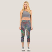 "The Guardian from Unseen" von Paul Buică Capri Leggings (Vorderseite)