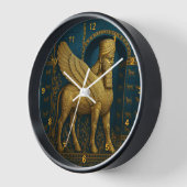 The Guardian Lamassu Wall Clock Uhr (Winkel)