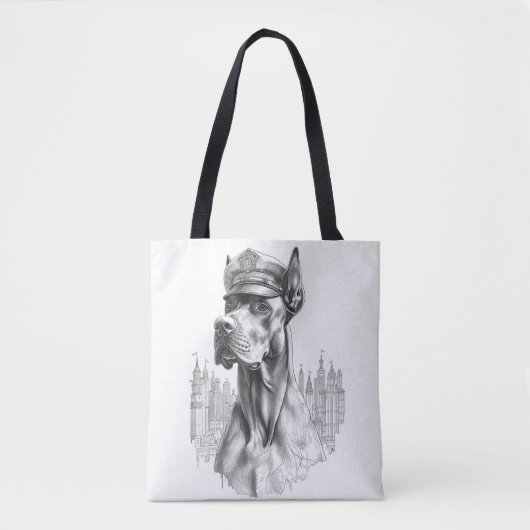 The Guardian: Marble Great Dane Police Do Tote Bag Tasche (Vorderseite)