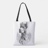 The Guardian: Marble Great Dane Police Do Tote Bag Tasche (Rückseite)