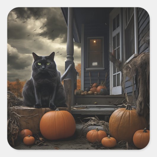 "The Guardian" Quadratischer Aufkleber (Vorderseite)