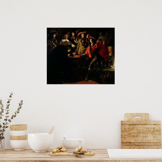 The Guards Srauking, 1643 Poster (Küche)