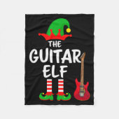The Guitar Elf Matching Family Christmas  Fleecedecke (Vorderseite)
