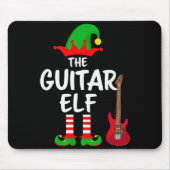 The Guitar Elf Matching Family Christmas Mousepad (Vorne)