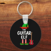 The Guitar Elf Matching Family Christmas Schlüsselanhänger (Vorderseite)