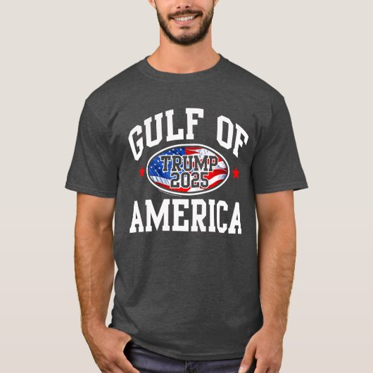 The Gulf of the USA America 2025 Donald Trump T-Shirt (Vorderseite)