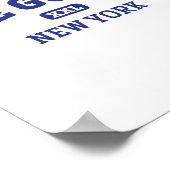 The Gunks College Style Rock Climbing Area Design  Poster (Ecke)