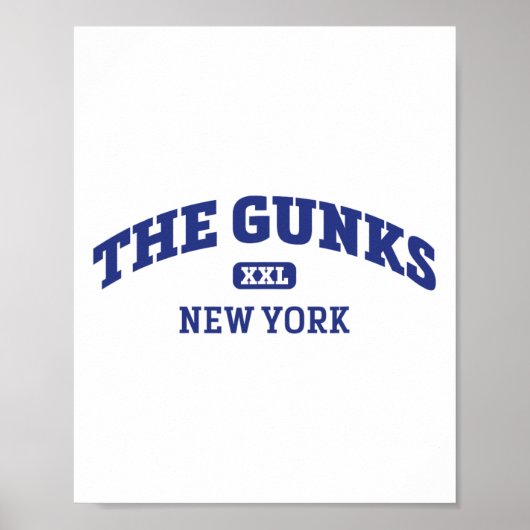 The Gunks College Style Rock Climbing Area Design  Poster (Vorne)