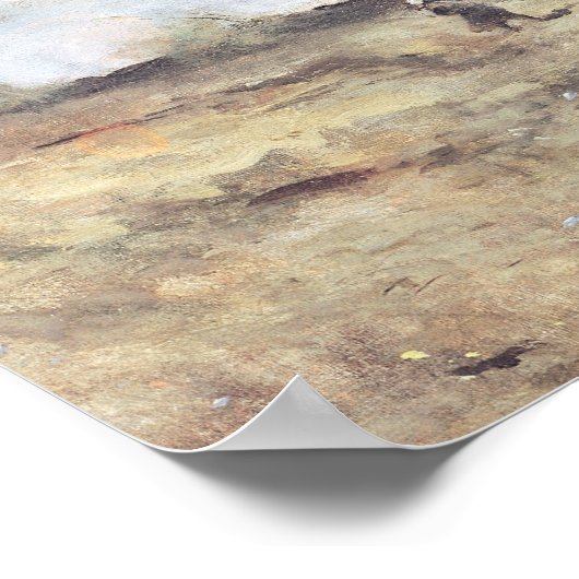 The Gust of Wind, c.1865-70 Poster (Ecke)