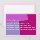 The Gynecologist guards Dankeskarte (Vorne/Hinten)