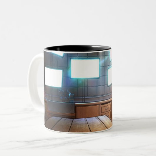 The Hacker's Monarchy - Cover: Zweifarbige Tasse (Vorderseite Links)