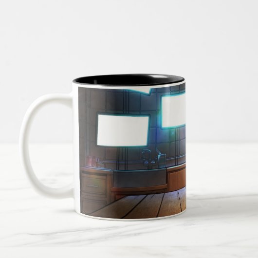 The Hacker's Monarchy - Cover: Zweifarbige Tasse (Links)