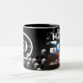 The Hacker's Monarchy: Special Edition Coffee Tass Zweifarbige Tasse (Mittel)