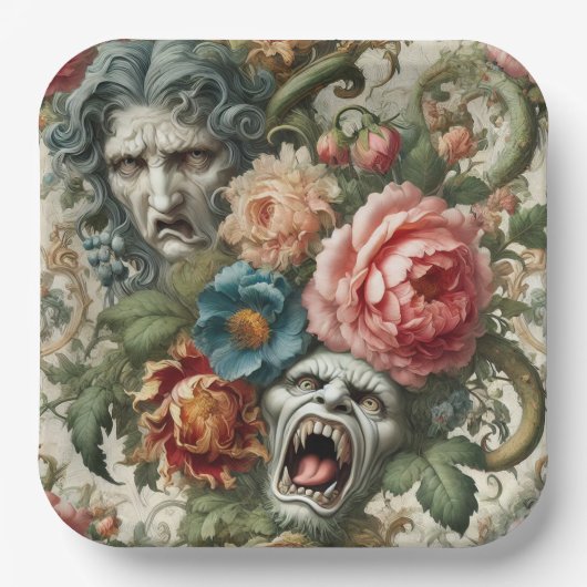 The Hag & the Howl – Gothic Victorian Pappteller (Vorderseite)