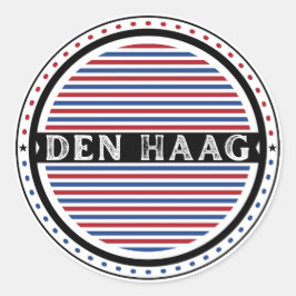 The Hague City Pride Emblem – Dutch Identity Runder Aufkleber
