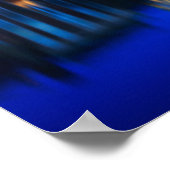 The Hague skyline at blue hour poster (Ecke)