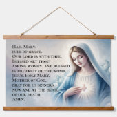 The Hail Mary Wandteppich Mit Holzrahmen (Vorne)