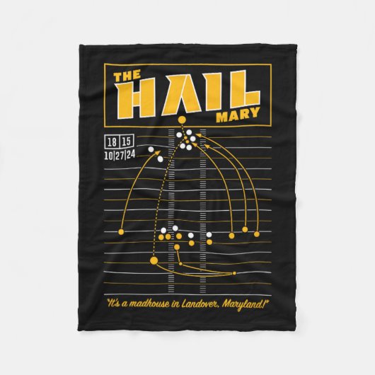 The Hail Mary - Washington Fleecedecke (Vorderseite)