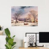 The Half-Way House von George Durrie Poster (Heimbüro)