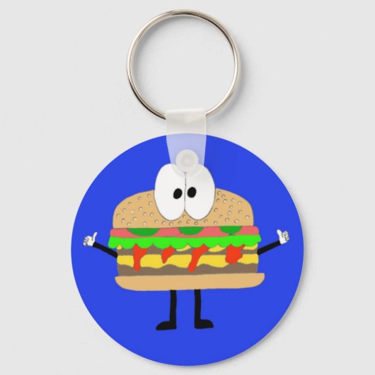 The Hamburger Man doing the Fonzie. Schlüsselanhänger (Vorderseite)