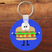 The Hamburger Man doing the Fonzie. Schlüsselanhänger (Vorderseite)