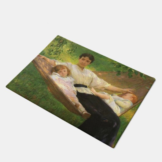 The Hammock (von Joseph DeCamp) Fußmatte (Schrägansicht)