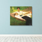 The Hammock (von Joseph DeCamp) Leinwanddruck (Insitu (Holzboden))