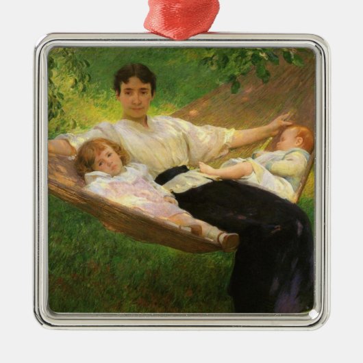 The Hammock (von Joseph DeCamp) Ornament Aus Metall (Vorne)
