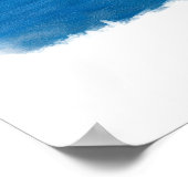 The Hamptons New York Poster, Wasserfarbe, Maßgesc Poster (Ecke)
