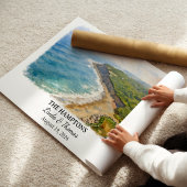 The Hamptons New York Poster, Wasserfarbe, Maßgesc Poster