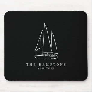 The Hamptons New York Yacht Club Segel Souvenir  Mousepad