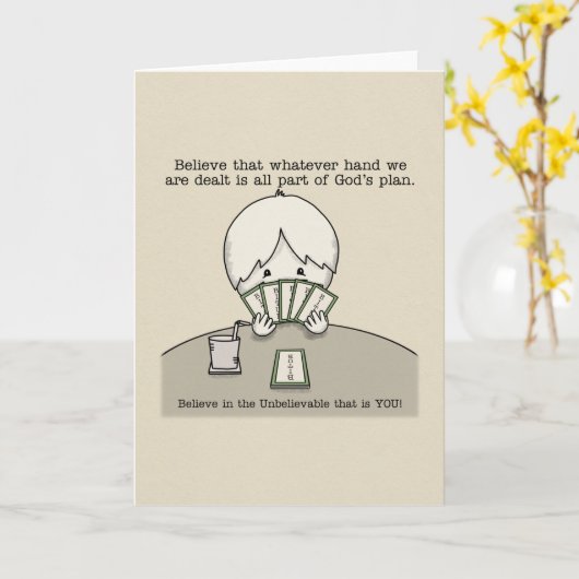 The Hand We're Dealt Karte (Gelbe Blume)