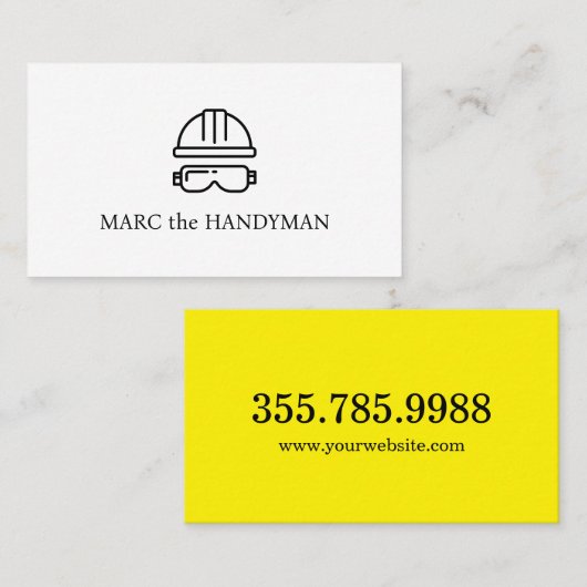 The Handyman business card Visitenkarte (Vorne/Hinten)
