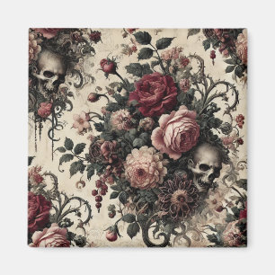 The Hanging Gardens of the Arcane - Gotische Blume Magnet