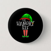 The Hangry Elf Family Matching Group Christmas Fun Button (Vorderseite)