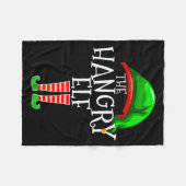 The Hangry Elf Family Matching Group Christmas Fun Fleecedecke (Vorderseite (Horizontal))