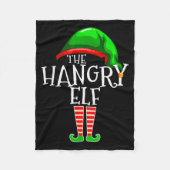 The Hangry Elf Family Matching Group Christmas Fun Fleecedecke (Vorderseite)