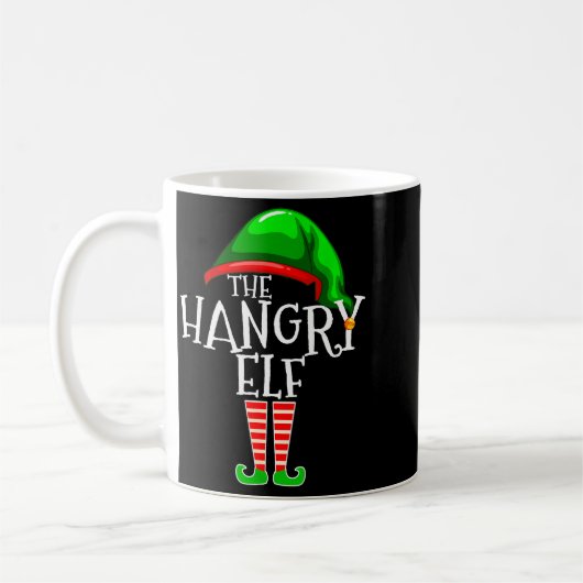 The Hangry Elf Family Matching Group Christmas Fun Kaffeetasse (Links)