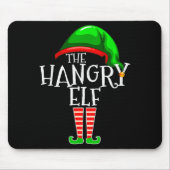 The Hangry Elf Family Matching Group Christmas Fun Mousepad (Vorne)