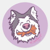 The happiest hoosker round sticker sheet (Vorderseite)