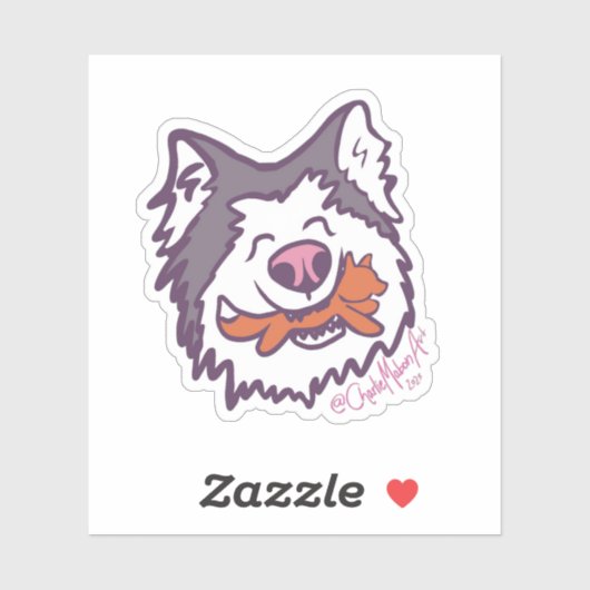 The happiest hoosker sticker (Blatt)