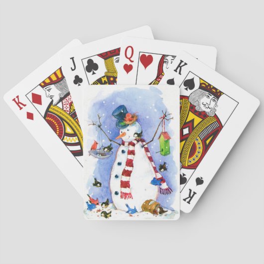 The Happiest Snowman Playing Cards Spielkarten (Rückseite)