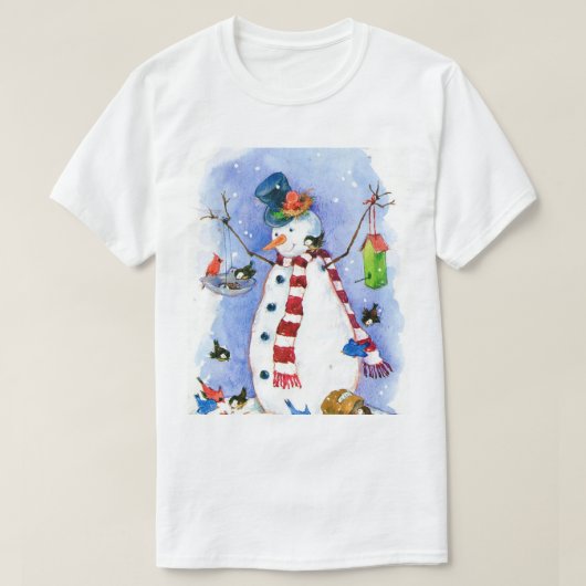 The Happiest Snowman T Shirt (Design vorne)